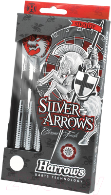 Набор дротиков для дартса Harrows Steeltip Silver Arrows / 842HRED92122