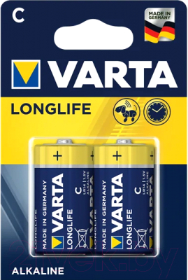 Комплект батареек Varta Longlife 2C LR14 (2шт)