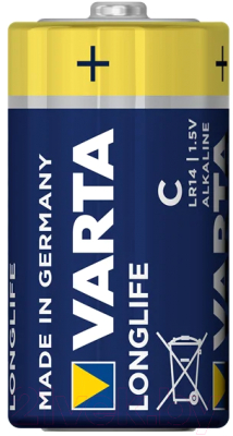 Комплект батареек Varta Longlife 2C LR14 (2шт)