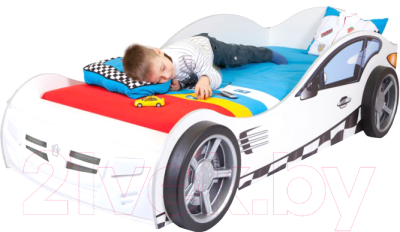 Стилизованная кровать детская ABC-King Formula / FO-1000-160-W (белый)