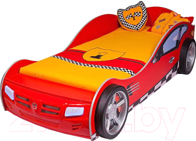 Стилизованная кровать детская ABC-King Formula / FO-1000-160-R (красный)