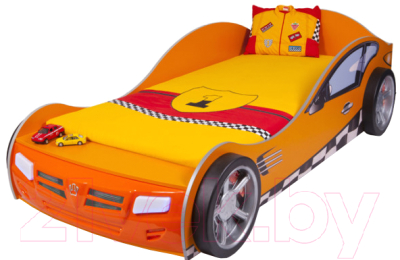 Стилизованная кровать детская ABC-King Formula / FO-1000-160-O (оранжевый)
