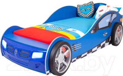 Стилизованная кровать детская ABC-King Formula / FO-1000-160-B (синий)