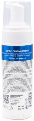 Пенка для умывания Aravia Professional С успокаивающим действием Soft Cleansing Mousse (160мл)