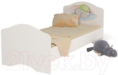 Односпальная кровать детская ABC-King Bears / BR-1002-160 (белый)