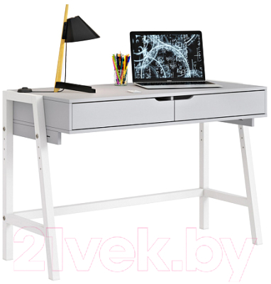 Письменный стол Polini Kids Mirum 1440 (серый/белый)