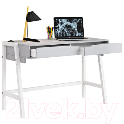 Письменный стол Polini Kids Mirum 1440 (серый/белый)