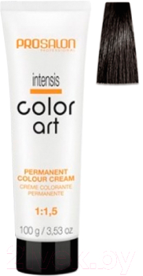 Крем-краска для волос Prosalon Professional Color art Permanent colour cream 2/0 (100мл, очень темный шатен)