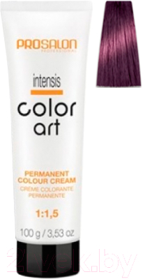 

Крем-краска для волос Prosalon, Шатен;фиолетовый, Professional Color art Permanent colour cream 5/2
