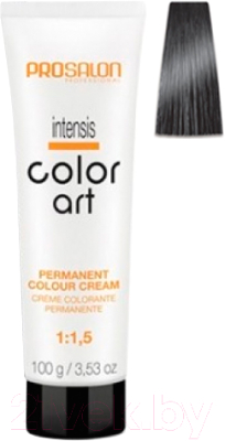 Крем-краска для волос Prosalon Professional Color art Permanent colour cream 6/11 (100мл, интенсивный пепельный темный блондин)