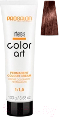 

Крем-краска для волос Prosalon, Шатен, Professional Color art Permanent colour cream 7/04