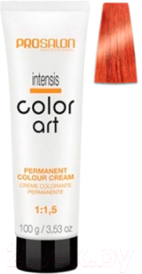 Крем-краска для волос Prosalon Professional Color art Permanent colour cream 8/44 (100мл, интенсивный медный)