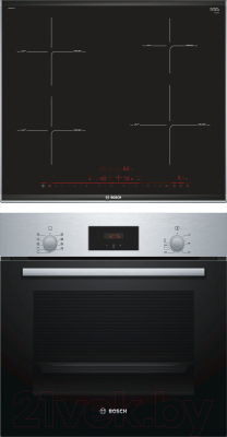 

Комплект встраиваемой техники Bosch, HBF134ER0R + PIE675DC1E