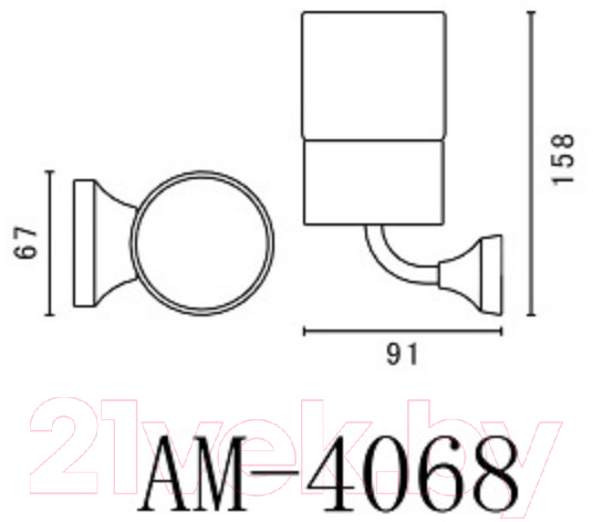 Держатель для стакана Art&Max Ovale AM-E-4068