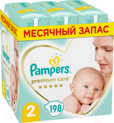 Подгузники детские Pampers Premium Care 2 Mini (198шт)