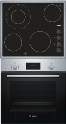 

Комплект встраиваемой техники Bosch, HBF134ER0R + PKF645CA1E