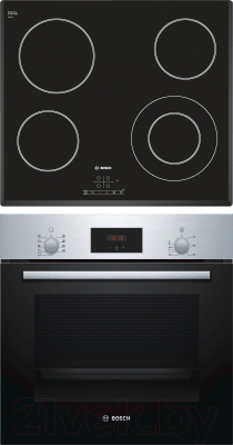 

Комплект встраиваемой техники Bosch, HBF134ER0R + PKF651B17