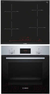 

Комплект встраиваемой техники Bosch, HBF134ES0R + PIE675DC1E
