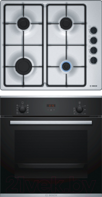 

Комплект встраиваемой техники Bosch, HBF234EB0R + PBP6B5B60