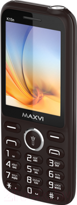 Мобильный телефон Maxvi K15n (коричневый)