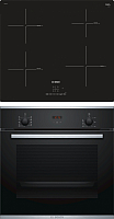 

Комплект встраиваемой техники Bosch, HBF234EB0R + PIE611BB1E