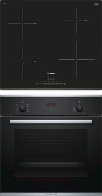 

Комплект встраиваемой техники Bosch, HBF234EB0R + PIE631FB1E