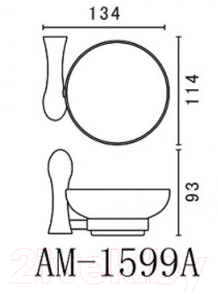 Держатель для мыльницы Art&Max Elegant AM-E-1599A