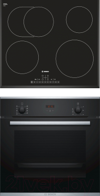 

Комплект встраиваемой техники Bosch, HBF234EB0R + PKB651F17