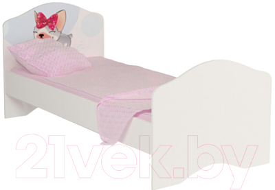 Односпальная кровать детская ABC-King Molly / ML-1002-160 (белый)