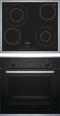 

Комплект встраиваемой техники Bosch, HBF234EB0R + PKG645FP1G