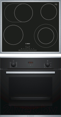

Комплект встраиваемой техники Bosch, HBF234EB0R + PKN645F17R