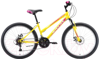 Велосипед Black One Ice Girl 24 D 2020 (желтый/розовый/белый)