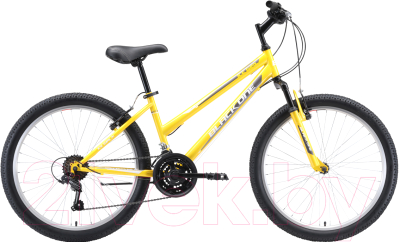 Велосипед Black One Ice Girl 24 2020 (желтый/белый/серый)