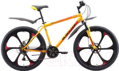 Велосипед Black One Onix 26 D FW 2020 (18, желтый/черный/красный)