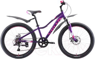 Велосипед STARK Bliss 24.1 D 2020 (фиолетовый/розовый/белый)
