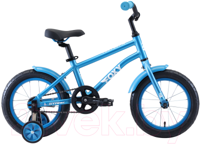 Детский велосипед STARK Foxy 14 Boy 2020 (голубой/белый)