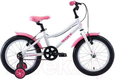 Детский велосипед STARK Foxy 16 Girl 2020 (белый/розовый)