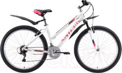 Велосипед STARK Luna 26.1 V 2020 (14.5, белый/розовый/серый)