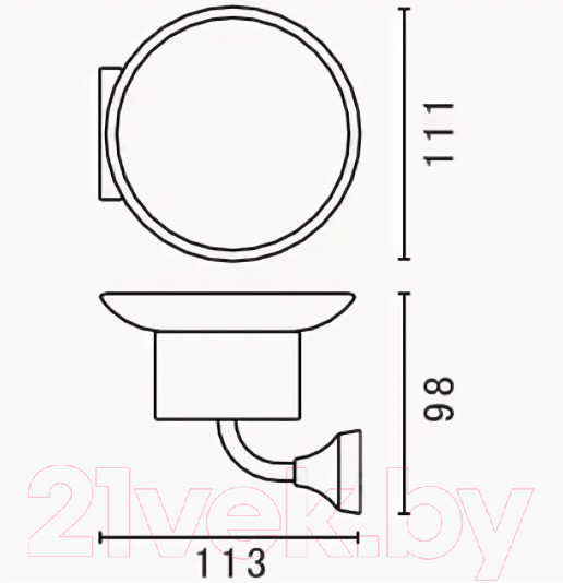 Держатель для мыльницы Art&Max Ovale AM-E-4099A