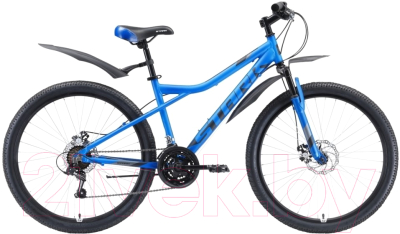 Велосипед STARK Slash 26.1 D 2020 (14.5, голубой/черный/серый)