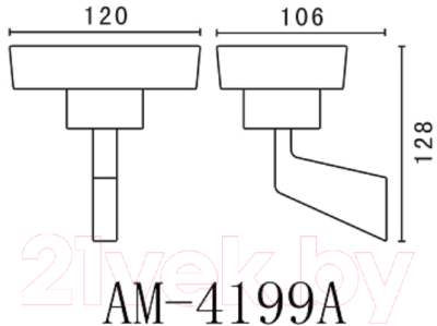 Держатель для мыльницы Art&Max Techno AM-E-4199A