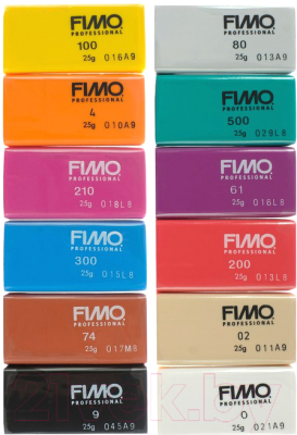 Полимерная глина Fimo Basic Colors 8043 C12-1 (12x25г)