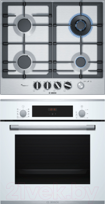 

Комплект встраиваемой техники Bosch, HBF234EW0R + PCH6A5M90R
