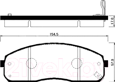 

Тормозные колодки HSB, HP1023