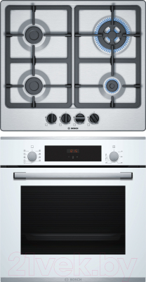 

Комплект встраиваемой техники Bosch, HBF234EW0R + PGH6B5B90R