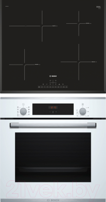 

Комплект встраиваемой техники Bosch, HBF234EW0R + PIF651FB1E