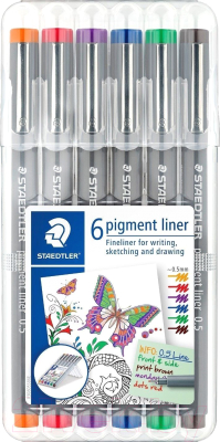 

Набор шариковых ручек Staedtler, Пигмент Лайнер 308 05 SSB6