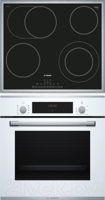 

Комплект встраиваемой техники Bosch, HBF234EW0R + PKN645F17R