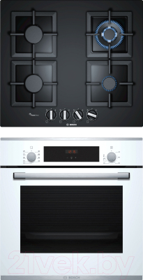 

Комплект встраиваемой техники Bosch, HBF234EW0R + PPH6A6B20R
