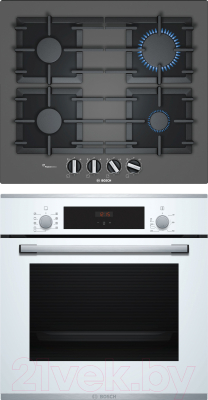 

Комплект встраиваемой техники Bosch, HBF234EW0R + PPP6A9B90R